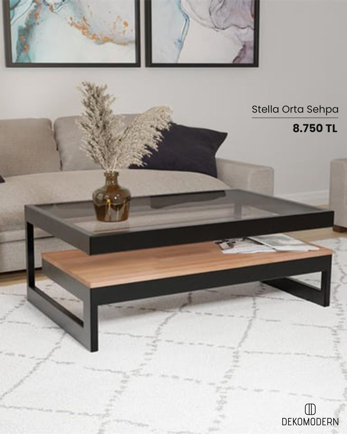 Modern Dual-Tone Side & Nesting Tables