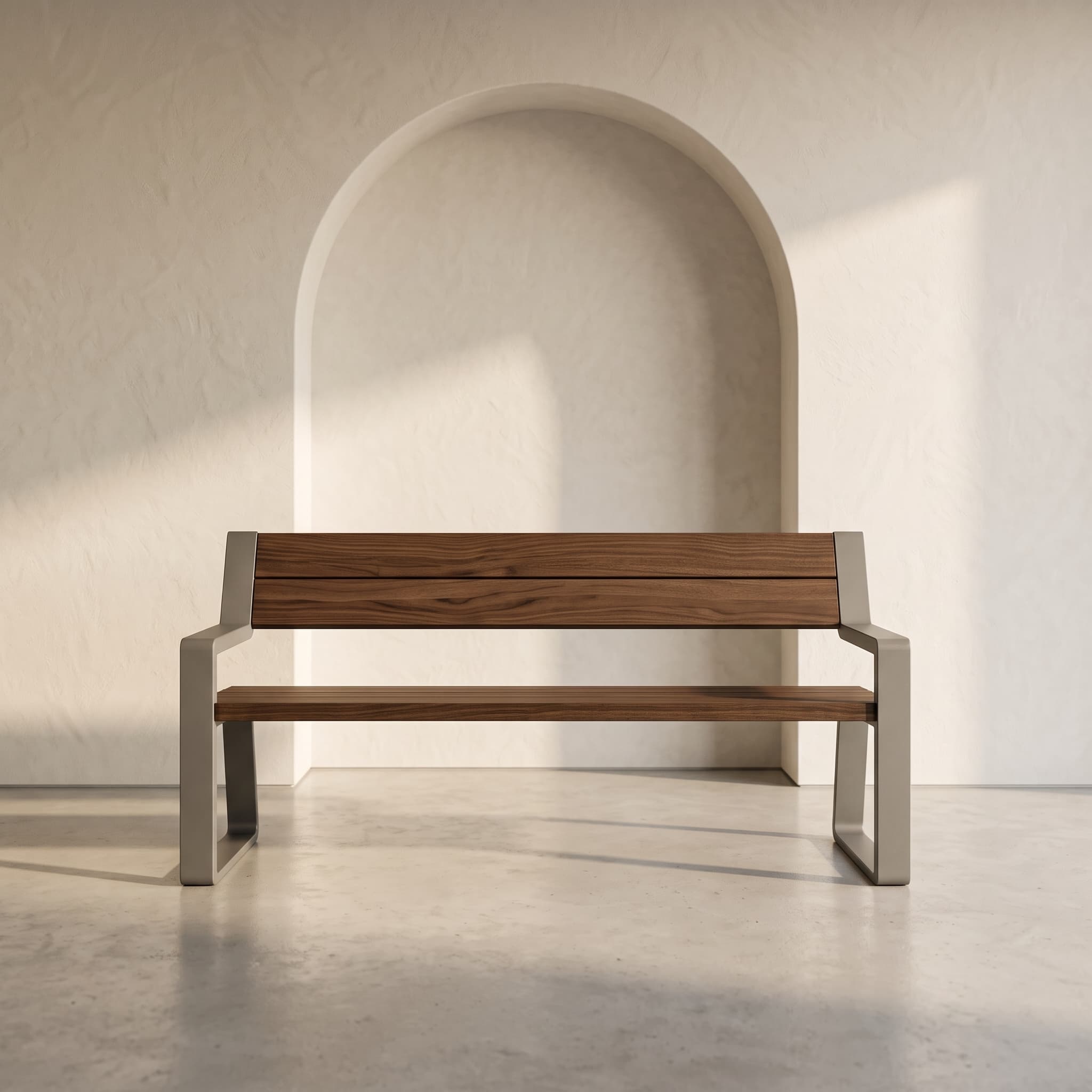 The Linear Contoured Bench — view 1
