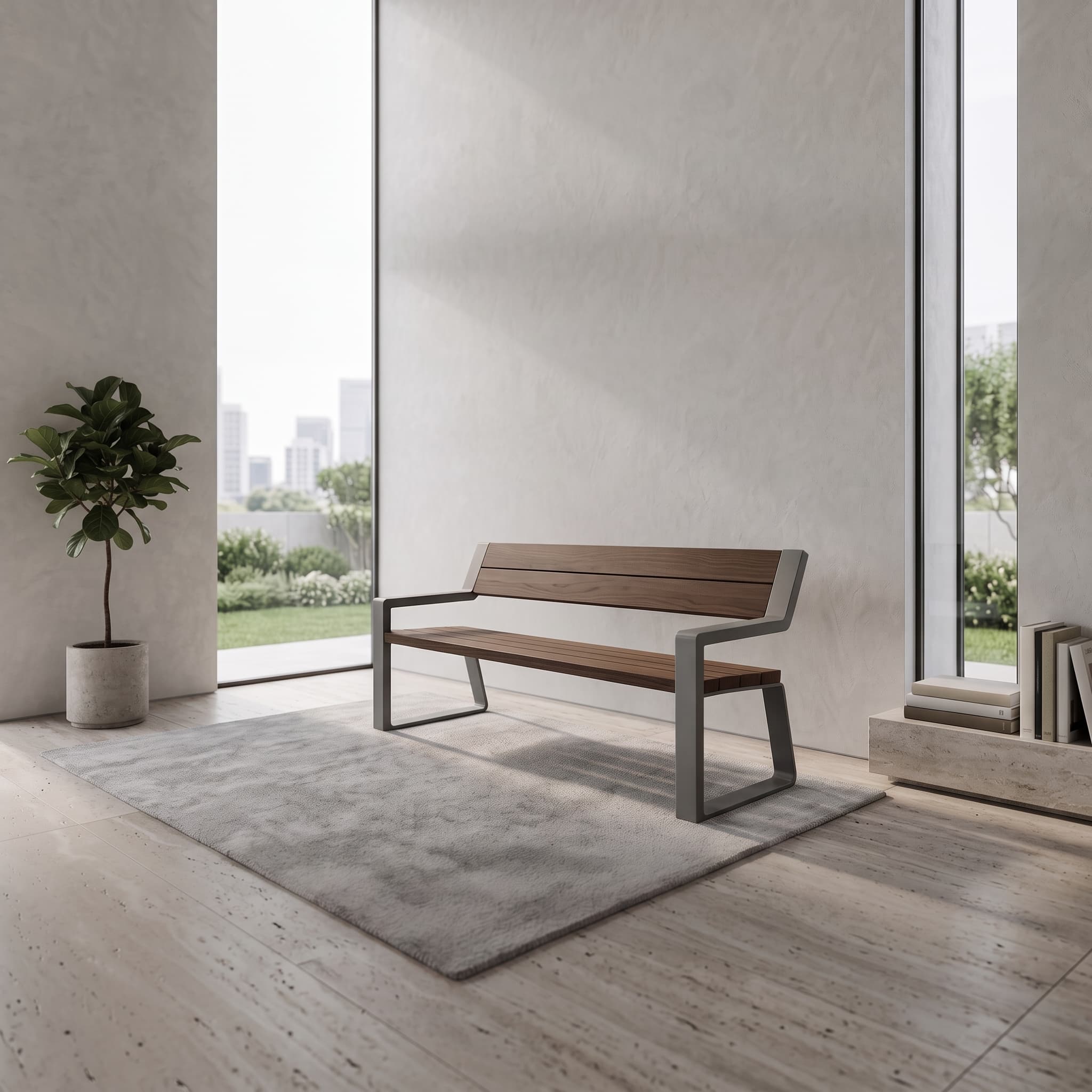 The Linear Contoured Bench