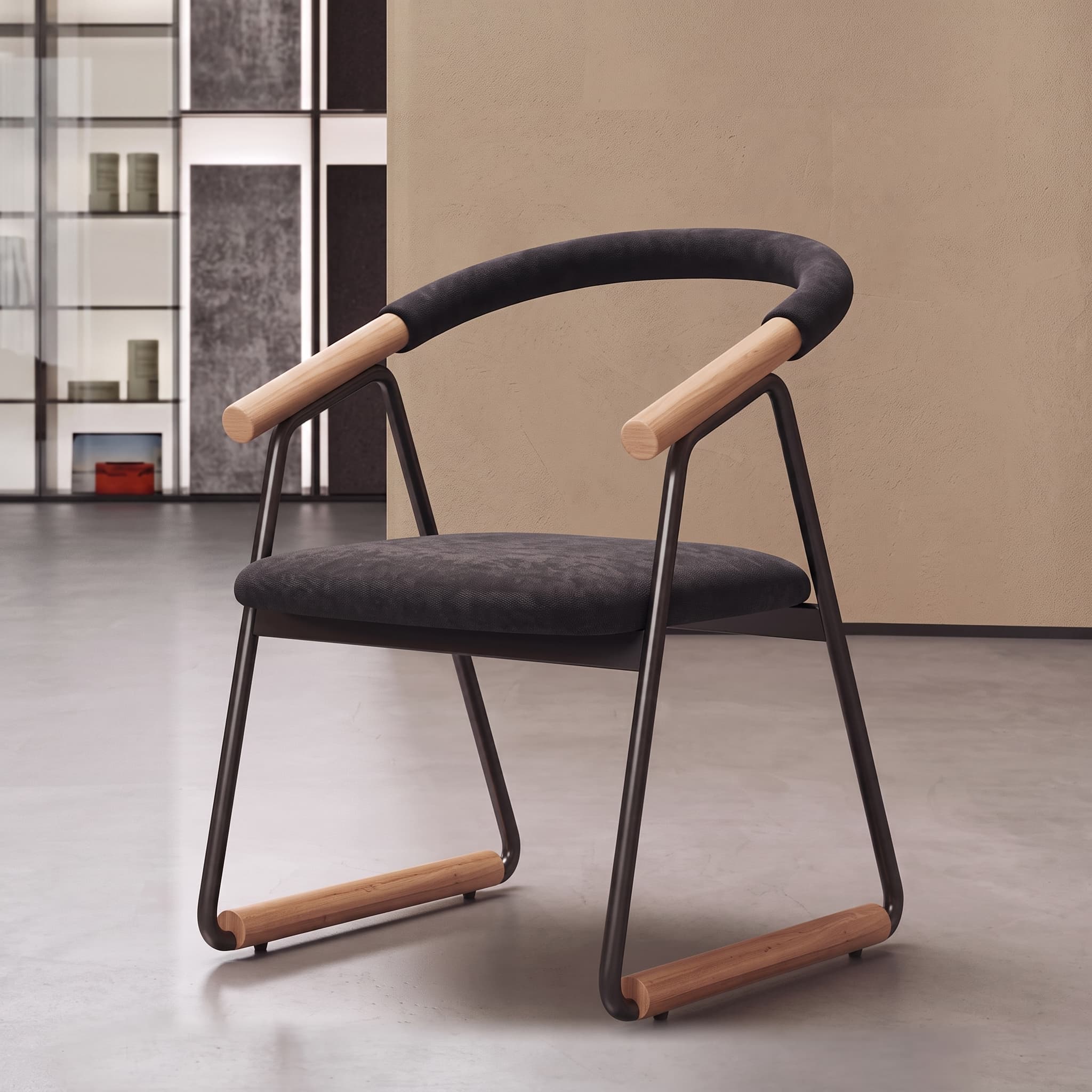 Nordic Curved Arc Accent Chair
