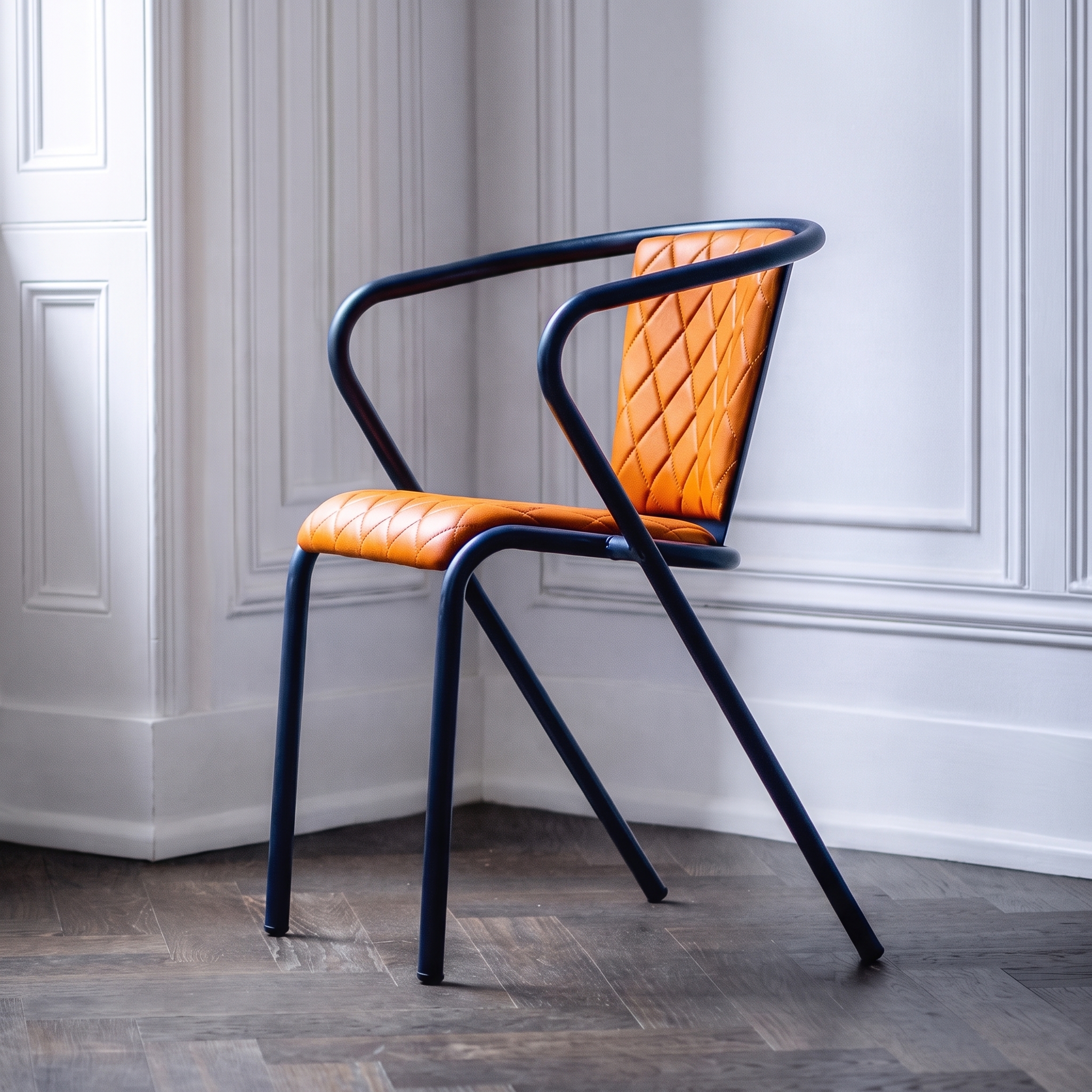 Cognac Curve Chair